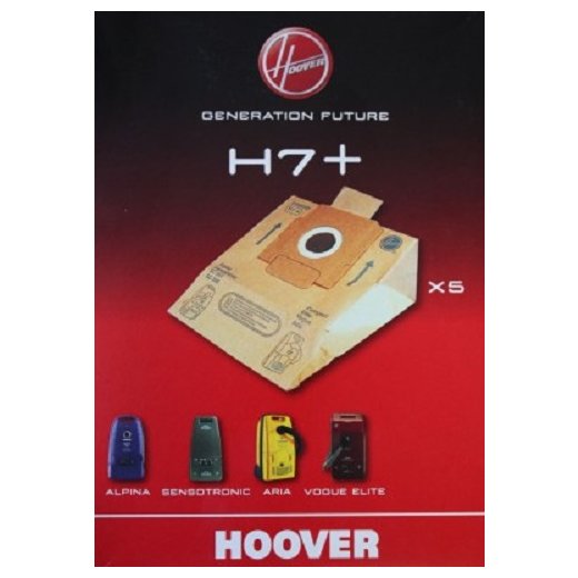 5 Candy Hoover Original Papier-Staubsaugerbeutel Generation Future H7, H7+ - Nr.: 09026177