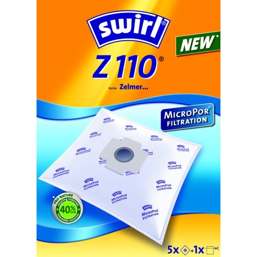 Swirl Staubsaugerbeutel Z110 / Z 110 MicroPor für Zelmer Staubsauger  -AUSLAUF-