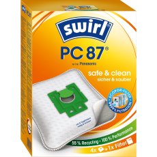 Swirl Staubsaugerbeutel PC87 ( PC90) / PC 87 EcoPor f. Panasonic Geräte C2, C2E, C7