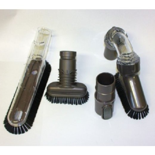 Dyson Reinigungs-Set Inhalt: Extra-Hart-Bürste, Extra-Soft-Bürste, Up Top Tool, 3 Adapter für DC16, DC26 Nr.: 912772- -AUSLAUF-