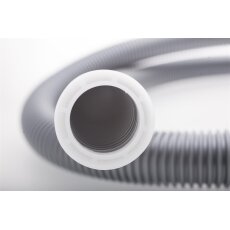 Staubsauger Klick Schlauch, Reparaturschlauch Universal 32mm / 1,8 Mtr., Silber