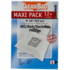12 CleanBag Staubsaugerbeutel M187ELE für Electrolux...