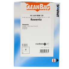 CleanBag Staubsaugerbeutel M149ROW19 für Rowenta...