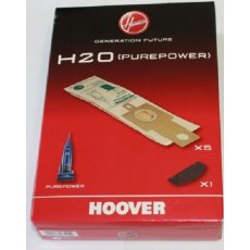 Hoover H20 Original Purepower 5 Papier Staubsaugerbeutel + 1 Filter - Nr. 09173717