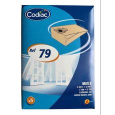 Codiac 5 Papier Staubsaugerbeutel Ref 79 kompatibel zu...