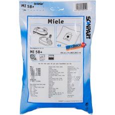 Scanpart MI 58+ Staubsaugerbeutel kompatibel zu Miele G/N, Swirl M40