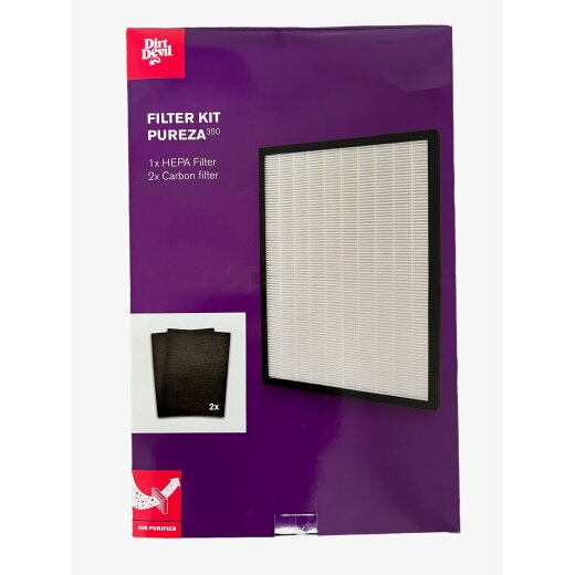 Dirt Devil Filter Kit, Set für PUREZA 350, 1x Hepa Filter, 2x Kohlefilter - Nr.: 0350022
