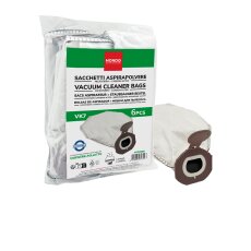 6 Staubsaugerbeutel passend für Vorwerk Folletto VK7 -01097, 02138, 75103