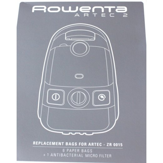 Rowenta 6 Staubsaugerbeutel + 1 Microfilter für Artec ZR 0015 - Nr: RAZR001501