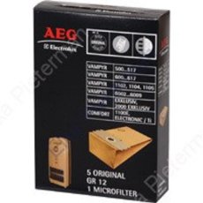 AEG Electrolux 5 Staubsaugerbeutel Gr. 12 + 1 Microfilter, GR12