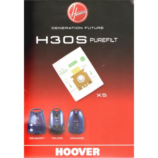 Hoover Staubsaugerbeutel, Staubbeutel H30S für Telios, Arianne, Sensory - Nr.: 09178278