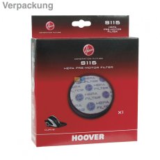 Candy Hoover Vormotorfilter, Motorschutzfilter, Hepafilter S115, auswaschbar für Staubsauger - Nr.: 35601325