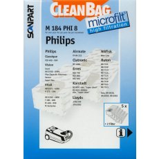 CleanBag Staubsaugerbeutel M184PHI8 für Philips