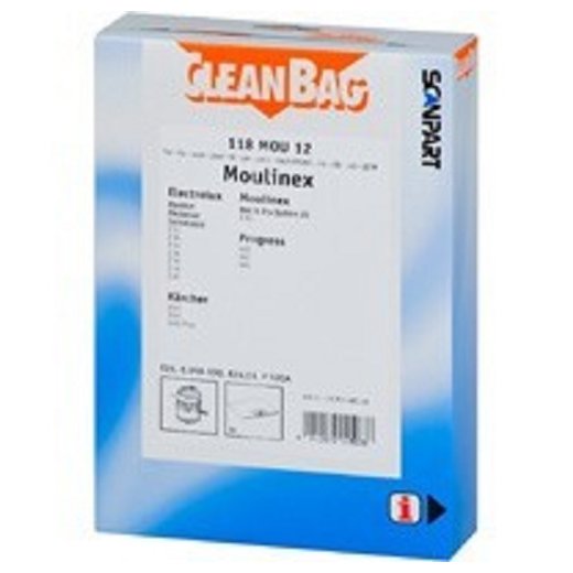 CleanBag Staubsaugerbeutel 118MOU12 für Moulinex