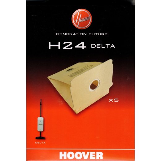 Hoover Staubbeutel, Staubsaugerbeutel H24 Delta für Staubsauger Delta / 09178435